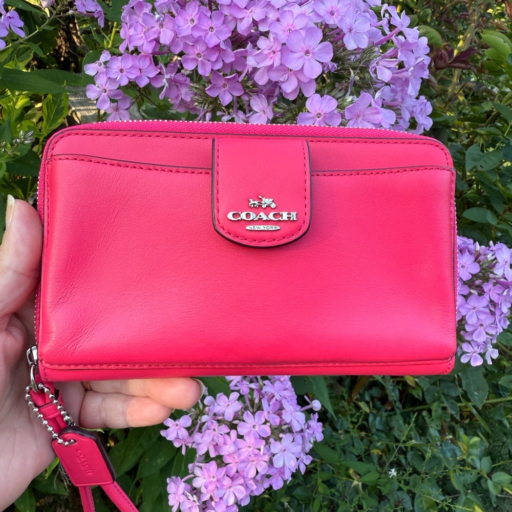 Coach PINK cellphone wristlet